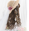 Japanese cute long curly hair yv42434