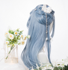 Lolita blue long straight hair yv42473