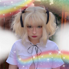 Review for Milky white air bangs wig YV40108