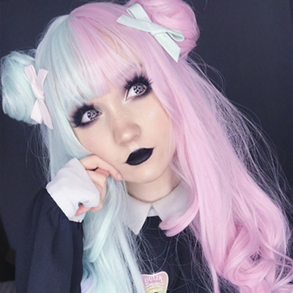 Review for Macaron Lolita long curly hair YV42441