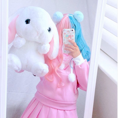 Review for Japanese lolita cute plush loppy eared rabbit backpack YV169