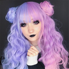 Review for Lolita candy color long roll wig yv42342