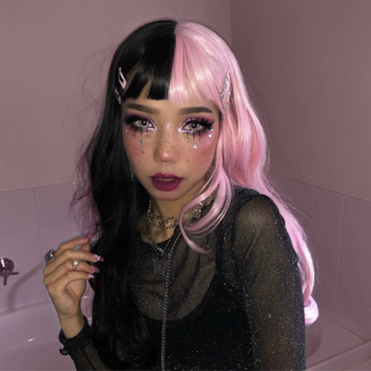 Review for Black pink lolita wig yv42317