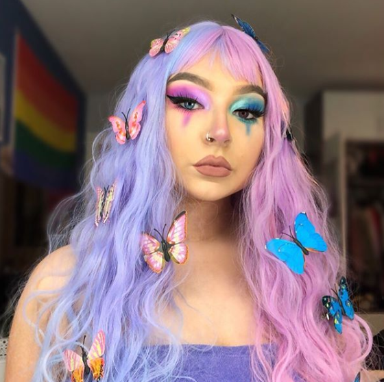 Review For Lolita Candy Color Long Roll Wig Yv42342