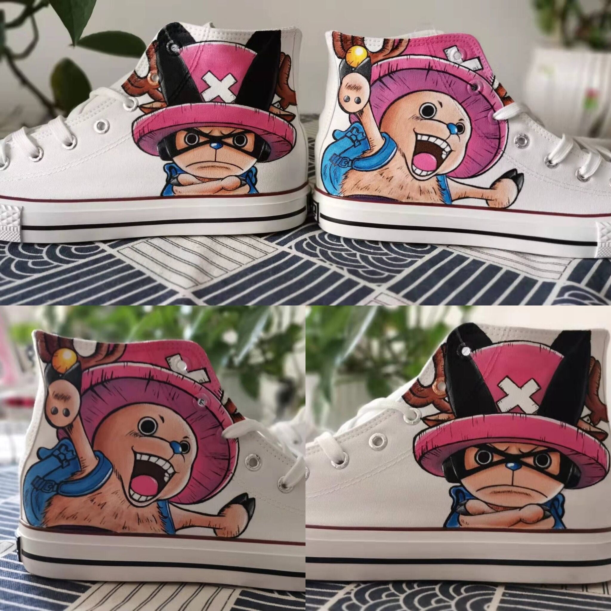 Youvimi  One Piece Choba Handmade Painting Shoes YV42718