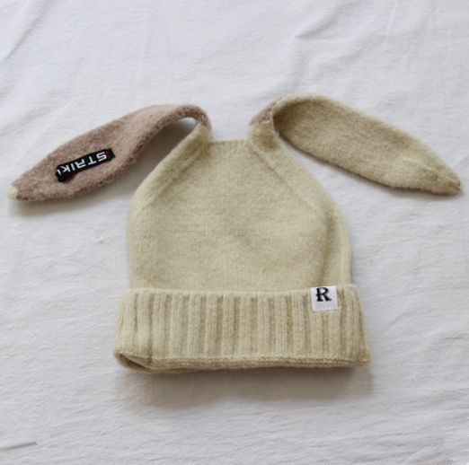 Cute rabbit ears wool hat yv42770