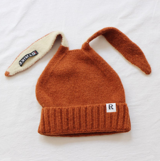 Cute rabbit ears wool hat yv42770