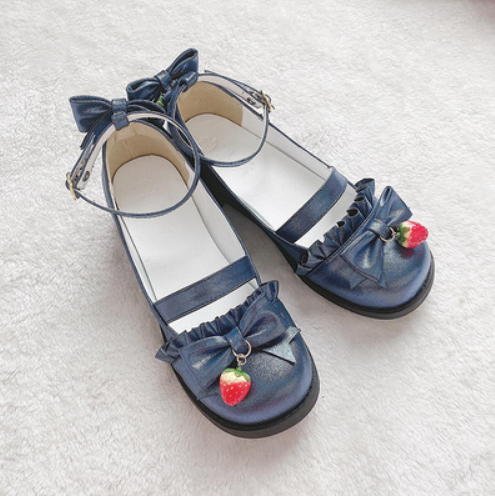 Lolita bow strawberry shoes yv42775