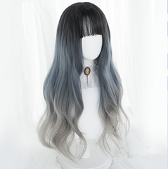 Lolita gradient gray long wig yv42791