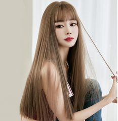 Cute natural long straight wig yv42841