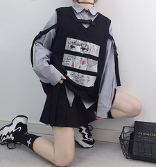 Japanese shirt + vest set yv42887