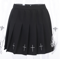 Dark punk cross skirt yv42908