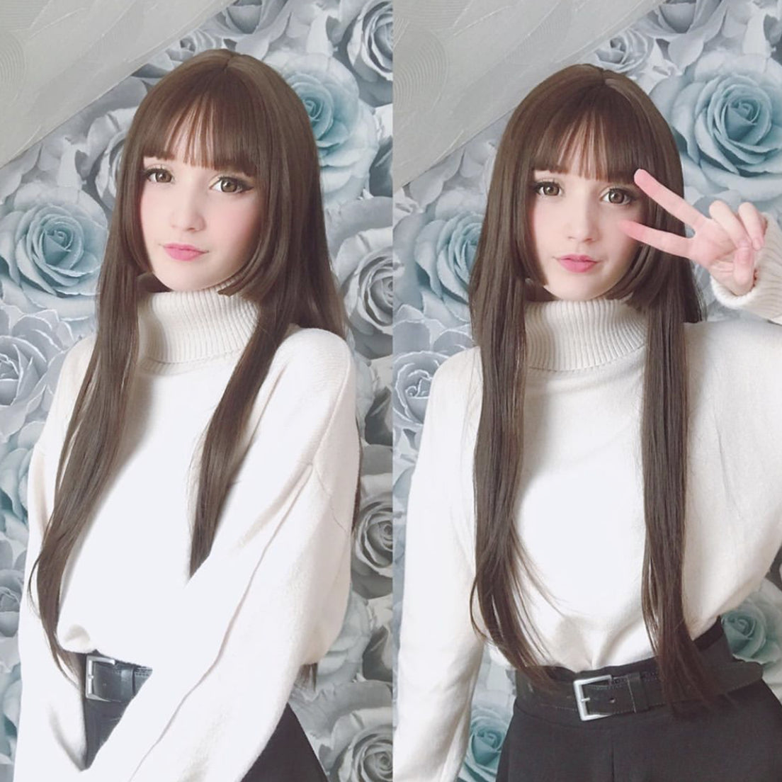 Review For Harajuku Lolita Long Straight Wig YV40463