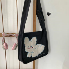 Japanese style crossbody canvas bag yv43163