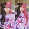 Review For Cute Pink Brown Wig Yv42853