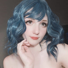 Review For Gothic Blue Green Wig YV41082