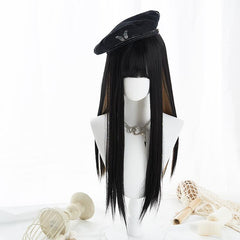 Harajuku Fashion Mixed Color Straight Wig yv43310
