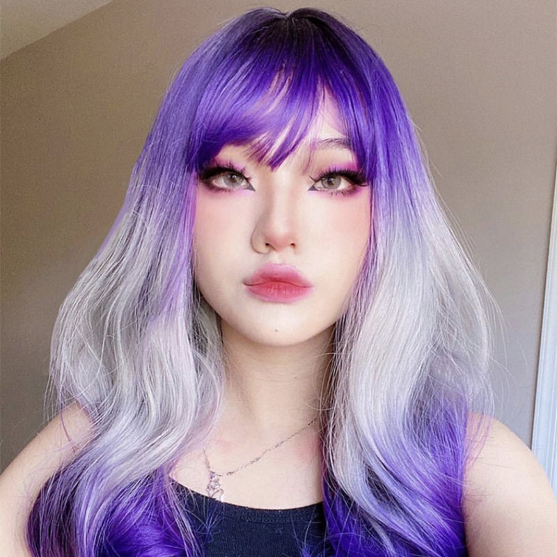 REVIEW FOR PURPLE GRADIENT WIG YV42920