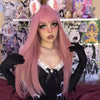 Review For Lolita Pink Long Straight Wig Yv42088