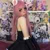 Review For Lolita Pink Long Straight Wig Yv42088