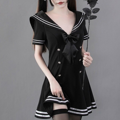 Japanese bow maid uniform dress yv42617