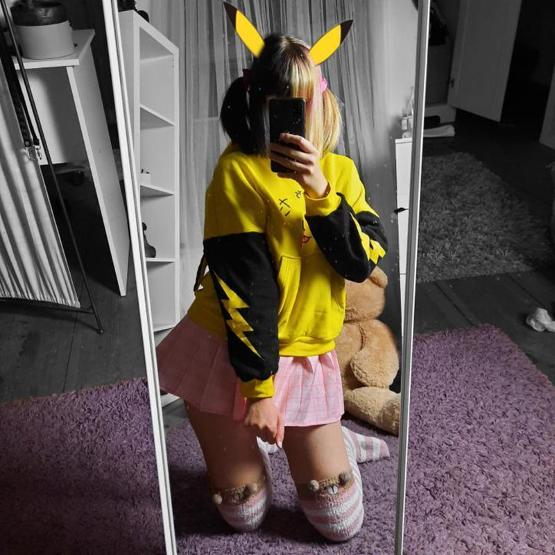 Review For Cute Japanese Pikachu Long Ear Sweater YV40843