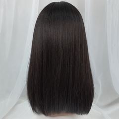 Natural black long straight hair Wig YV43691