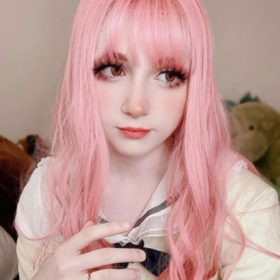 Review for lolita pink cos wig YV42985