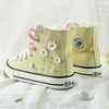 Flowers hand-painted canvas shoes YV43925