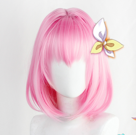 Fenghuimeng cosplay pink wig yv30128
