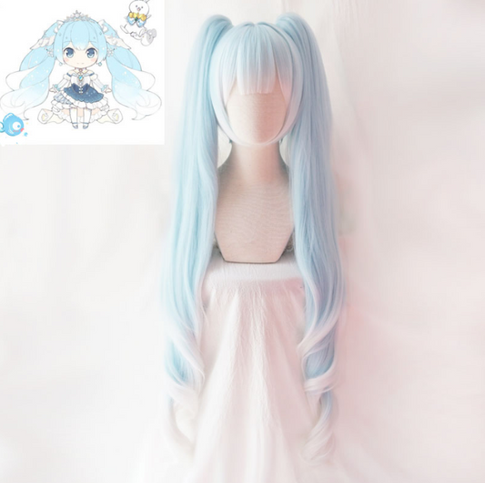 Snow miku princess cosplay wig YV30132