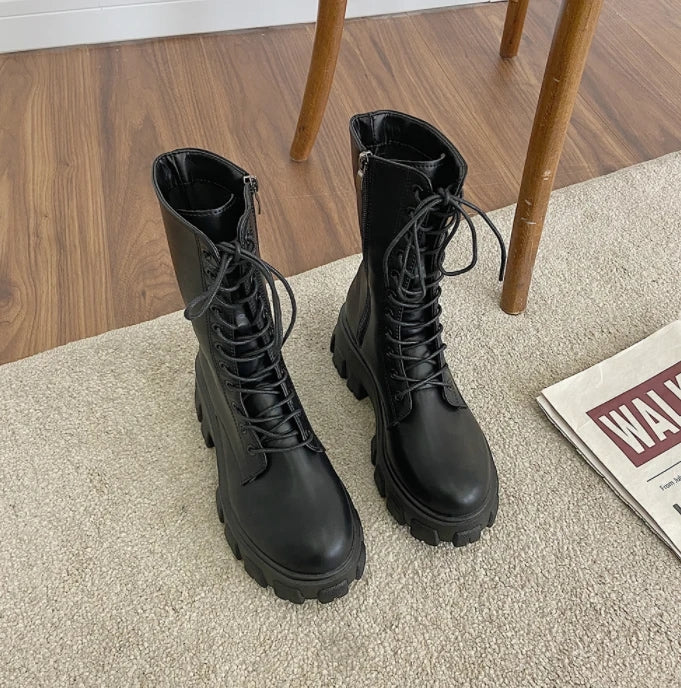 Punk dark boots yv46017