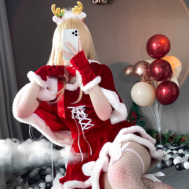 Christmas bunny girl cloak yv30238