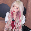 lolita gold highlighting pink wig yv30250