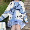 Japanese bow knit sweater yv30252