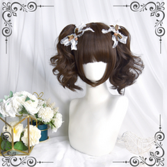 Lolita bobo head wig + cute ponytail yv30255