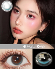 Moon blue contact lenses (two pieces) yv30278