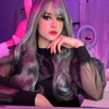 Review for lolita gray blue mixed color wig YV42991