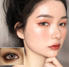 Brown contact lenses (two pieces) yv30295