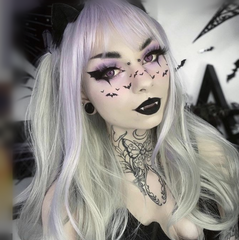 Review for lolita purple gray gradient wig yv30221