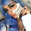 Review for Cosplay blue wig yv40678