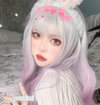 lolita silver gradient pink blue wig yv30316