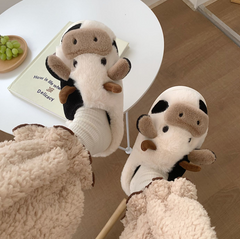 Cute cow plush slippers yv30329
