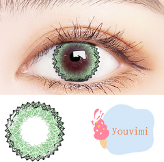 Green contact lenses (two pieces)yv30351