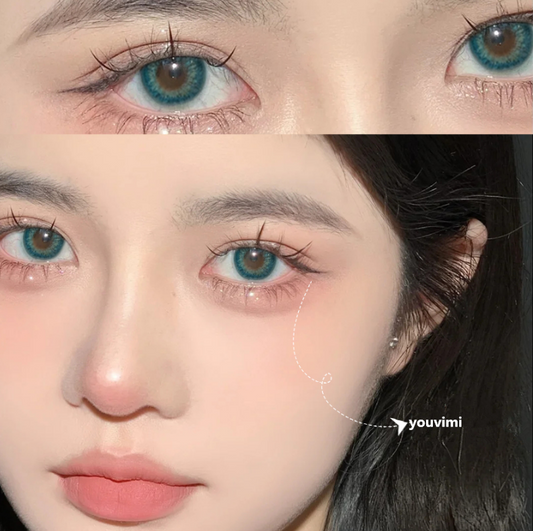 Blue contact lenses (two pieces)yv30352