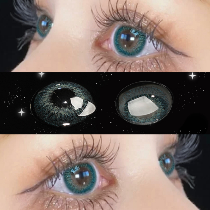 Blue contact lenses (two pieces)yv30352