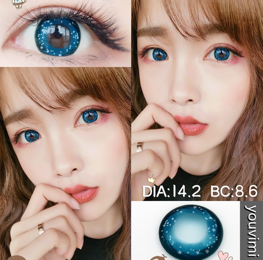 sky blue contact lenses (two pieces) yv30371