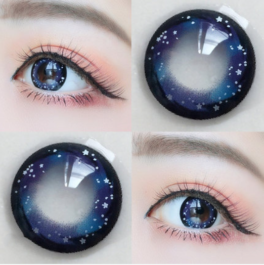 Night purple contact lenses (two pieces) yv30370