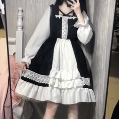 lolita Japanese lace dress yv30376