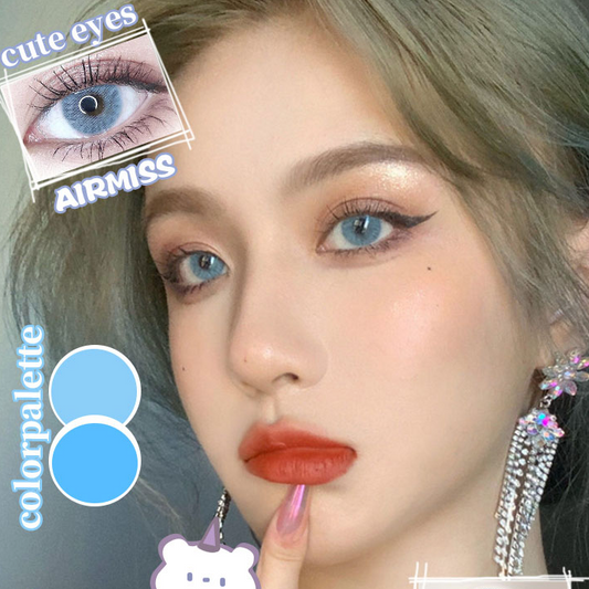 Blue contact lenses (two pieces) yv30388